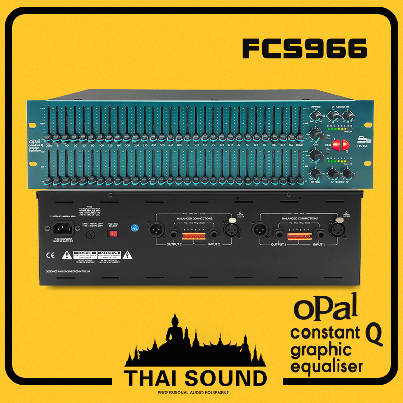 [Thai] EQ Equalizer FCS966 อีควอไลเซอร์ 2 x 31 BAND 2 ชั้น สไลด์ยาว 31