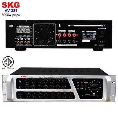 ดูภาพ แอมป์ขยายเสียง skg เครื่องแอมป์ขยายเสียงกลางแจ้ง 8000w pmpo. รุ่น AV-331 (สีดำ-หน้าเงิน) เก็บเงินปลายทางได้ เพิ่มเติม แอมป์ขยายเสียง skg เครื่องแอมป์ขยายเสียงกลางแจ้ง 8000w pmpo. รุ่น AV-331 (สีดำ-หน้าเงิน) เก็บเงินปลายทางได้