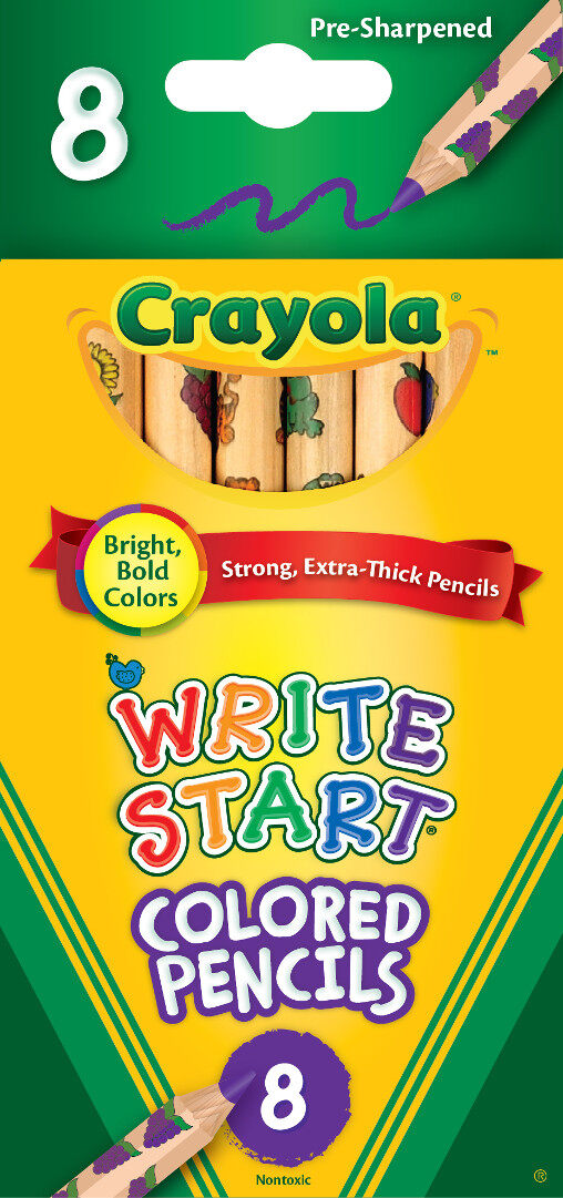 Crayola สีไม้สำหรับเด็กเล็ก 8 แท่ง