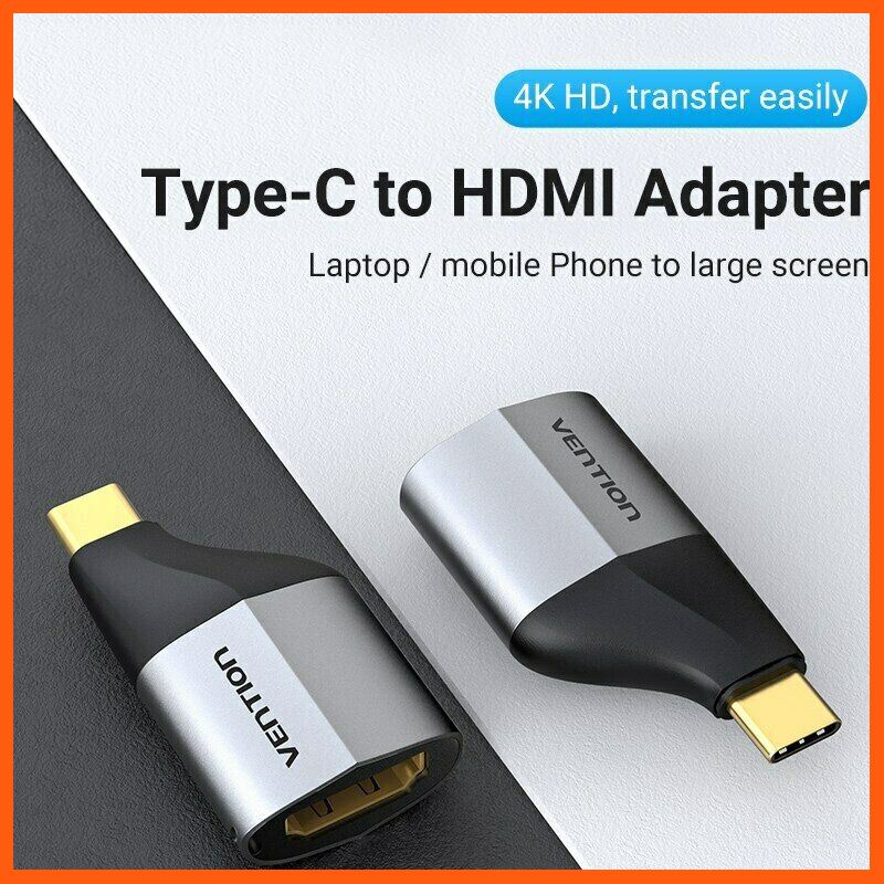 ✨✨#BEST SELLER?? Half YEAR SALE!! Vention Type C to 4K HDMI 2.0 Adapter for MacBook Samsung Galaxy S10/S9 Huawei Mate 20 P20 Pro เคเบิล Accessory สาย หูฟัง usb ตัวรับสัญญาณ HDMI เสียง TV ระบบสี แสง จอถาพ บันเทิง