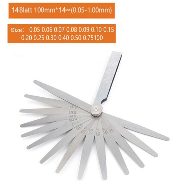 32 Blades Metric Thickness Gage Set Tappet Valve Feeler Gauge Gauges /METRIC With Brass