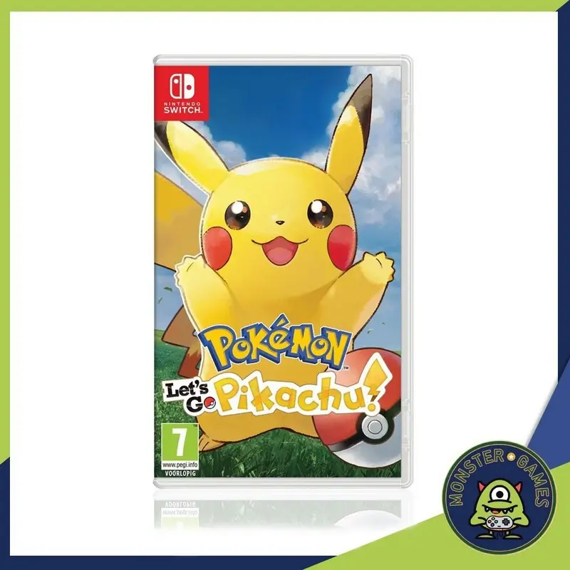 ภาพหน้าปกสินค้าPokemon Lets Go Pikachu Nintendo Switch Game แผ่นแท้มือ1   (Pokemon Let Go Pikachu switch)(Pokemon Pikachu switch)(Pokemon switch) จากร้าน Monster Games บน Lazada