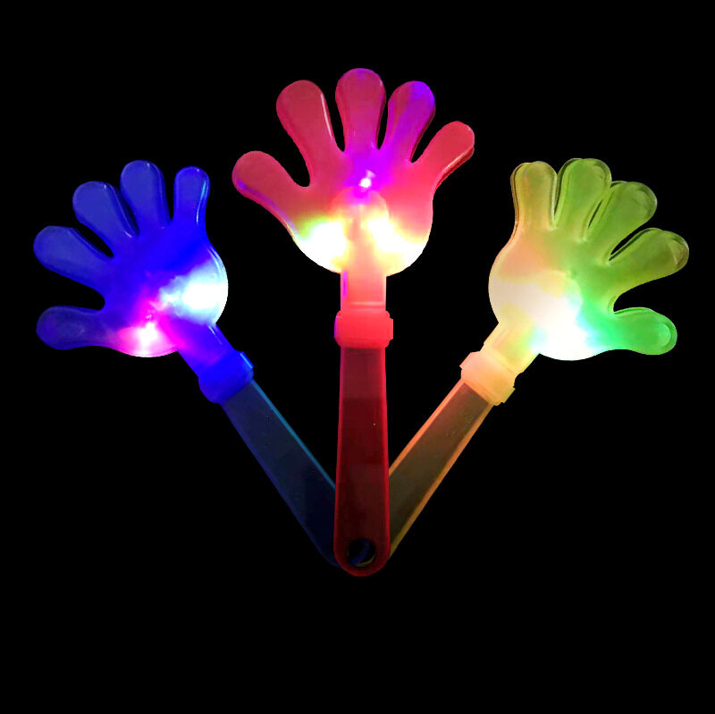 ไฟ LED สีสันสดใสตบมือไฟ อุปกรณ์ประกอบฉาก ไฟแฟลชตบมือขนาดใหญ่ 28 ซม