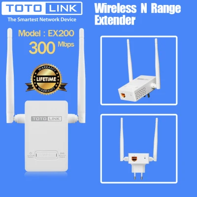 ตัวขยายสัญญาณ Wi-Fi Totolink EX200 300Mbps Wireless N Range Extender