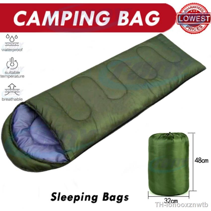 ถุงนอนเดินป่า ถุงนอนแบบพกพา ถุงนอนปิกนิก Sleeping Bag ขนาดกระทัดรัด น้ำหนักเบา พกพาไปได้ทุกที่