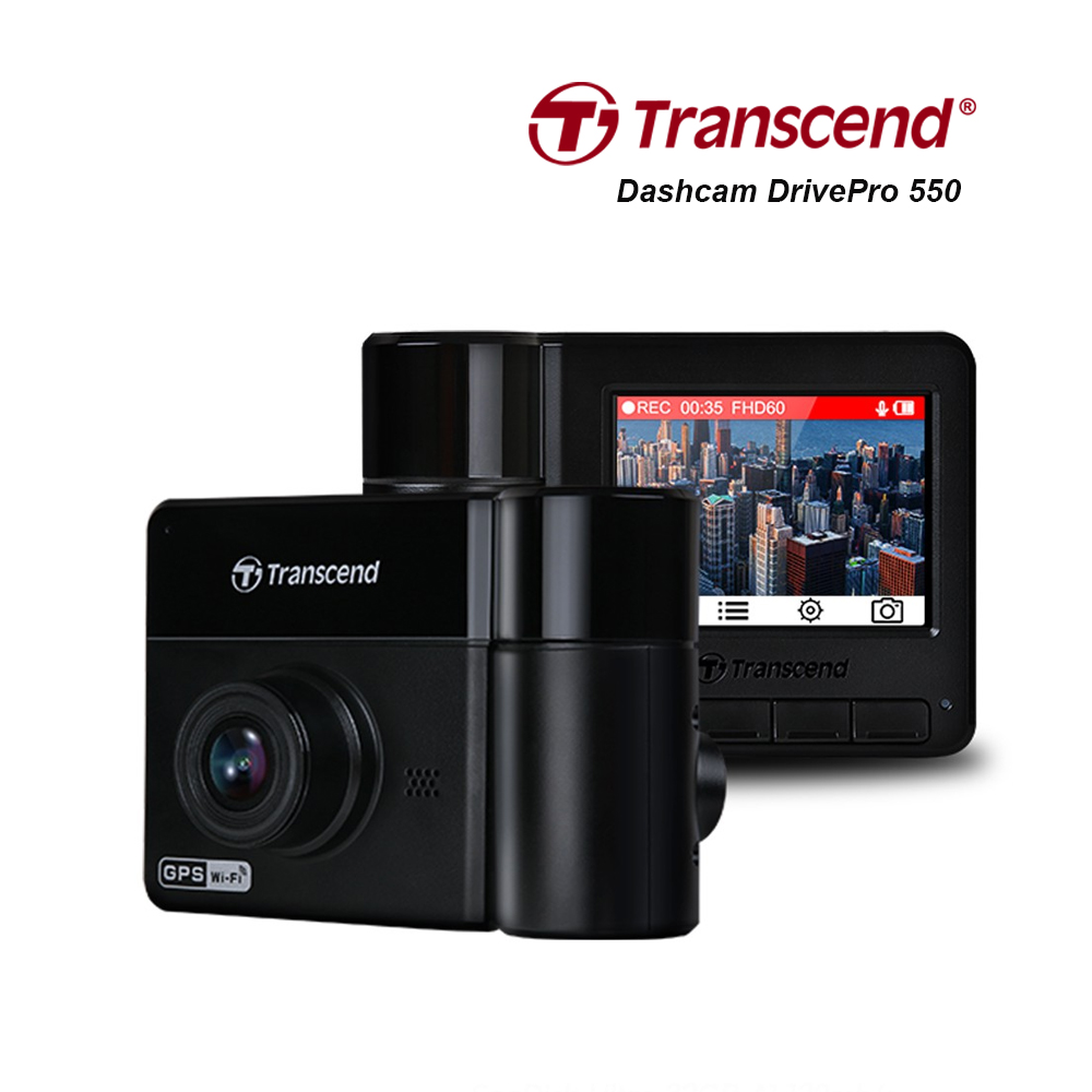 Transcend DrivePro 550 Dual Lans SONY กล้องติดรถยนต์ 2กล้อง หน้า-หลัง ...