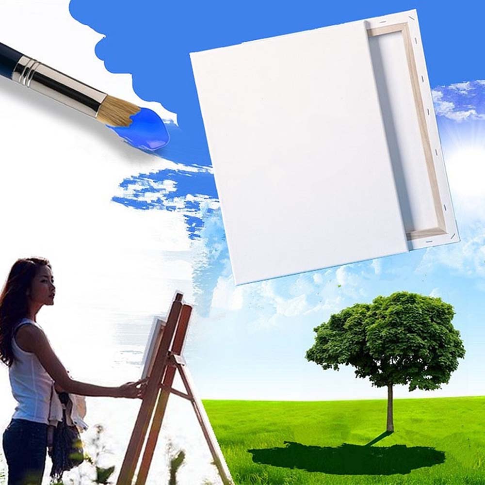 LE DI Professional สีขาวสำหรับ Primed สีน้ำมันอะคริลิกไม้ภาพวาดอุปกรณ์กรอปภาพวาดศิลปินผ้าใบวาดภาพภาพสีน้ำมัน Board