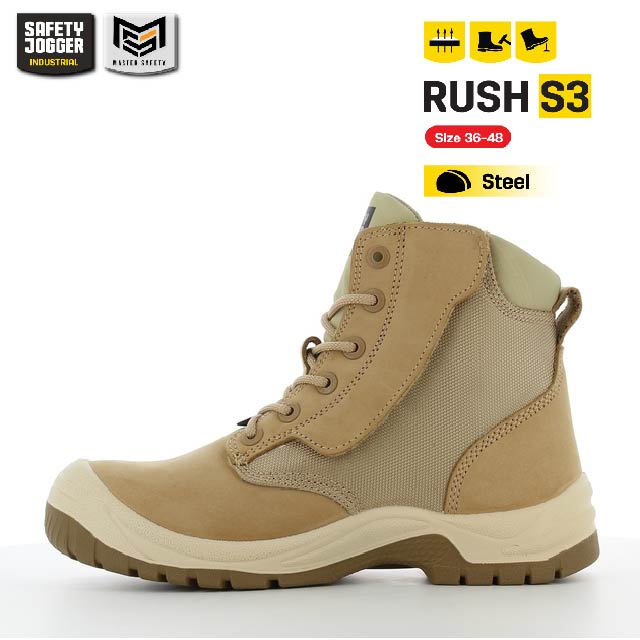 [ รับประกัน 1 เดือน ] Safety Jogger รุ่น RUSH รองเท้าเซฟตี้หัวเหล็ก