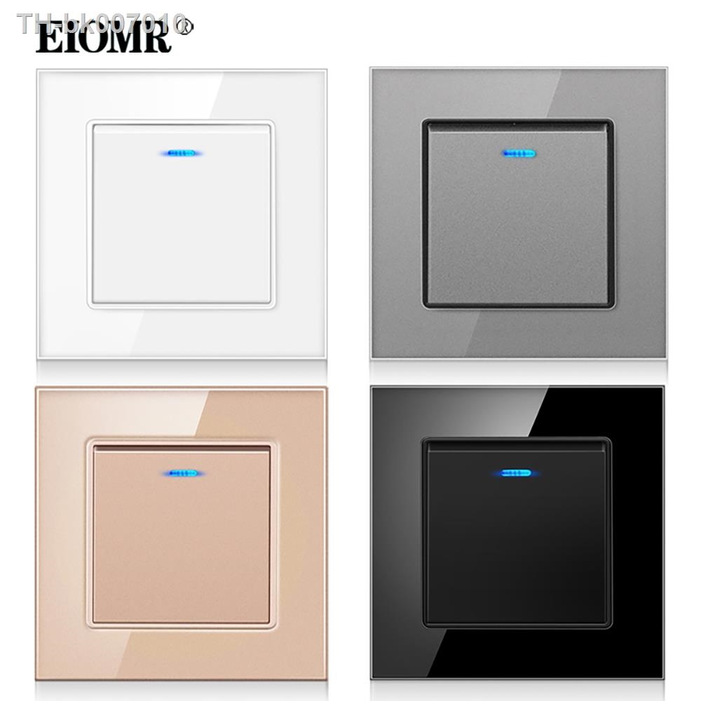 △□❆ EIOMR EU UK Standard Wall Light Switch1 Gang 1/2 Way Light Switch on /  Off Wall Rocker Switch with LED Indicator 16A AC 250V | Lazada.co.th