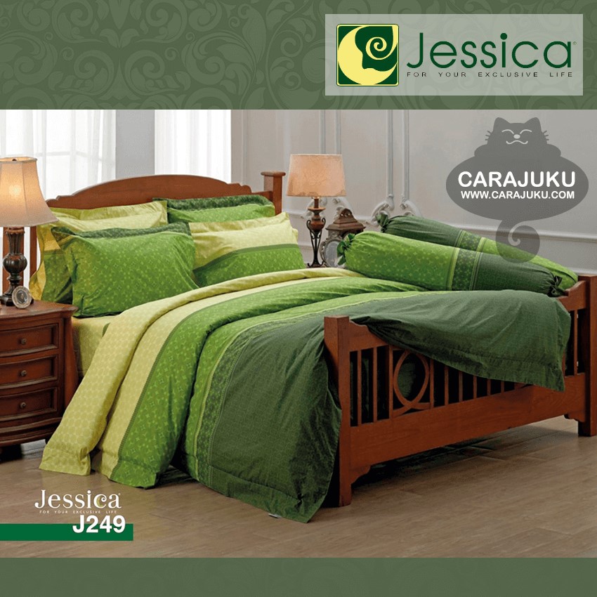 JESSICA ชุดผ้าปูที่นอน 6 ฟุต (ไม่รวมผ้านวม) Cotton 100% พิมพ์ลาย ...