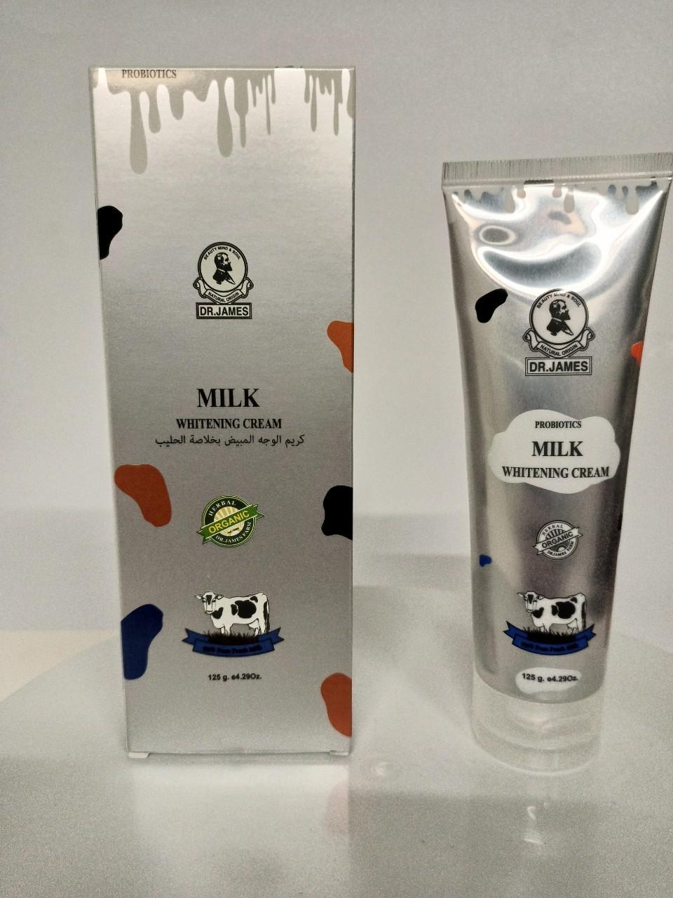 B56 DR.JAMES MILK WHITENING CREAM ดร.เจมส์ มิลล์ไวท์ เทนนิ่ง ครีม ครีม