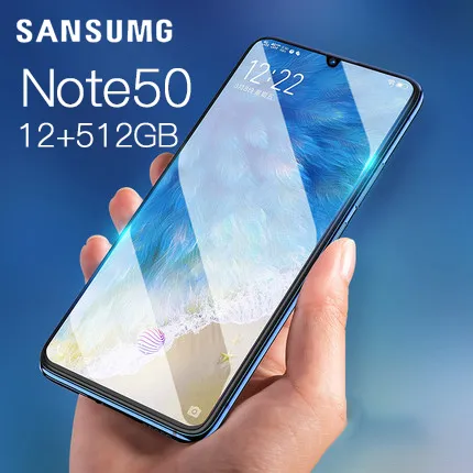 โทรศัพท์มือถือ Samsung Note50 Smartphone 5G มือถือ Mobile phone Dual SIM Cards โทรศัพท์ โทรสับ โทรศัพท์ถูกๆ โทรศัพท์เกม สมาร์ทโฟน มือถือราคาถูก แรม8GB รอม512GB โทรศัพท์สำหรับเล่นเกม โทรศัพท์สม โทรศัพท์เกม สมาร์ทโฟนราคาถูก