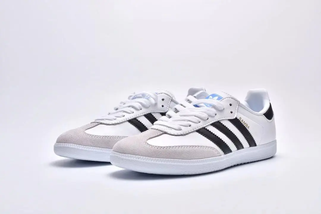 ขายดีที่สุด Adidas Samba OG Club Samba ครบรอบ รองเท้าผ้าใบผู้หญิง/ผู้หญิง (พร้อมกล่องรองเท้า)