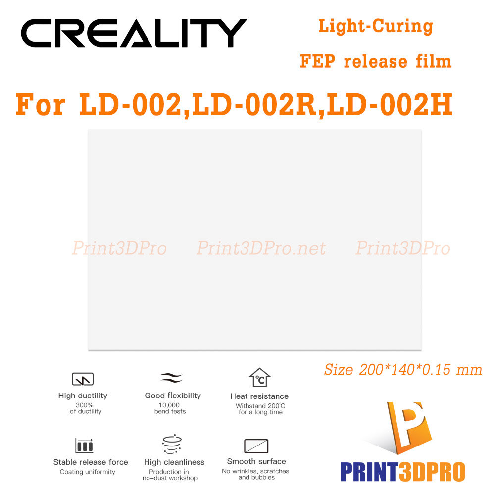 3D Part Creality LD-002R Film Light-curing FEP release film for LD-002,LD-002R and etc.