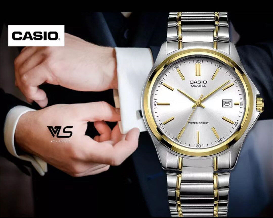 Casio Standard รุ่น MTP-1183A-1A - นาฬิกาผู้ชาย สายแสตนเลส หน้าปัดดำ (สินค้าขายดีมาก) มั่นใจ ของแท้ ประกันศูนย์ 1 ปีเต็ม