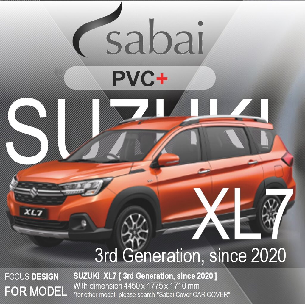 SABAI COVER ผ้าคลุมรถยนต์ PVC+ SUZUKI XL7 ( 3rd generation since 2020 ) ซูซุกิ เอ็กซ์แอล7 ตรงรุ่น พร้อมถุงคลุมหูกระจก (ฟรี!ของแถม + ส่งเร็ว ฉับไว มั่นใจ ได้ของถูกชัวร์)