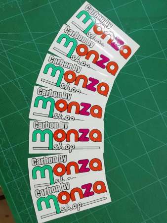 สติ๊กเกอร์ ม่อนซ่า Sticker carbon by monza shop