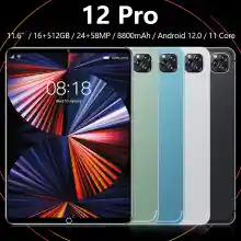 ภาพขนาดย่อของภาพหน้าปกสินค้าSansumg 12 Pro 11.6 นิ้ว แท็บเล็ต Tablet RAM16G+ROM512G 24+48MP Full HD แท็บเล็ตพีซี Android12.0 แท็บเล็ต WIFI 4G/5G หน่วยประมวลผล แท็บเล็ตของแท้ 10-core หน้าจอ ไอเเพ็ด แท็บเล็ตราคาถูก ส่งฟรี ipad ไอแพด แท็บเล็ตของแท้ 11pro จากร้าน Tablet PCPC บน Lazada ภาพที่ 2