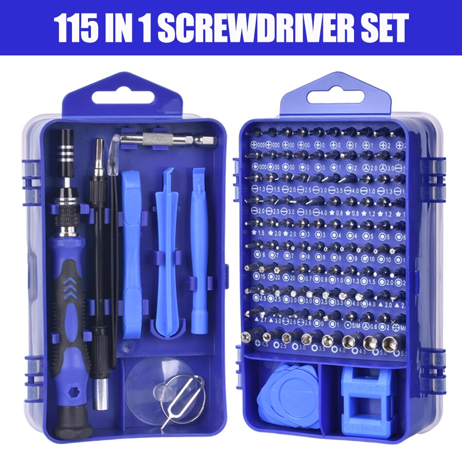 WEEKS115 In 1 Screwdriver Set Magnetic Screwdriver Bits Repair Phone PC ...