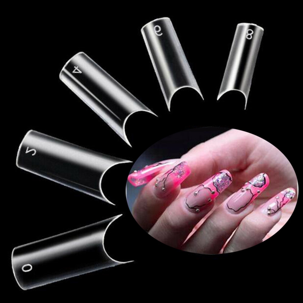 Lazada แนะนำ600pcs Clear Acrylic Nail Tips / French Nail Tip Fake Nails ...