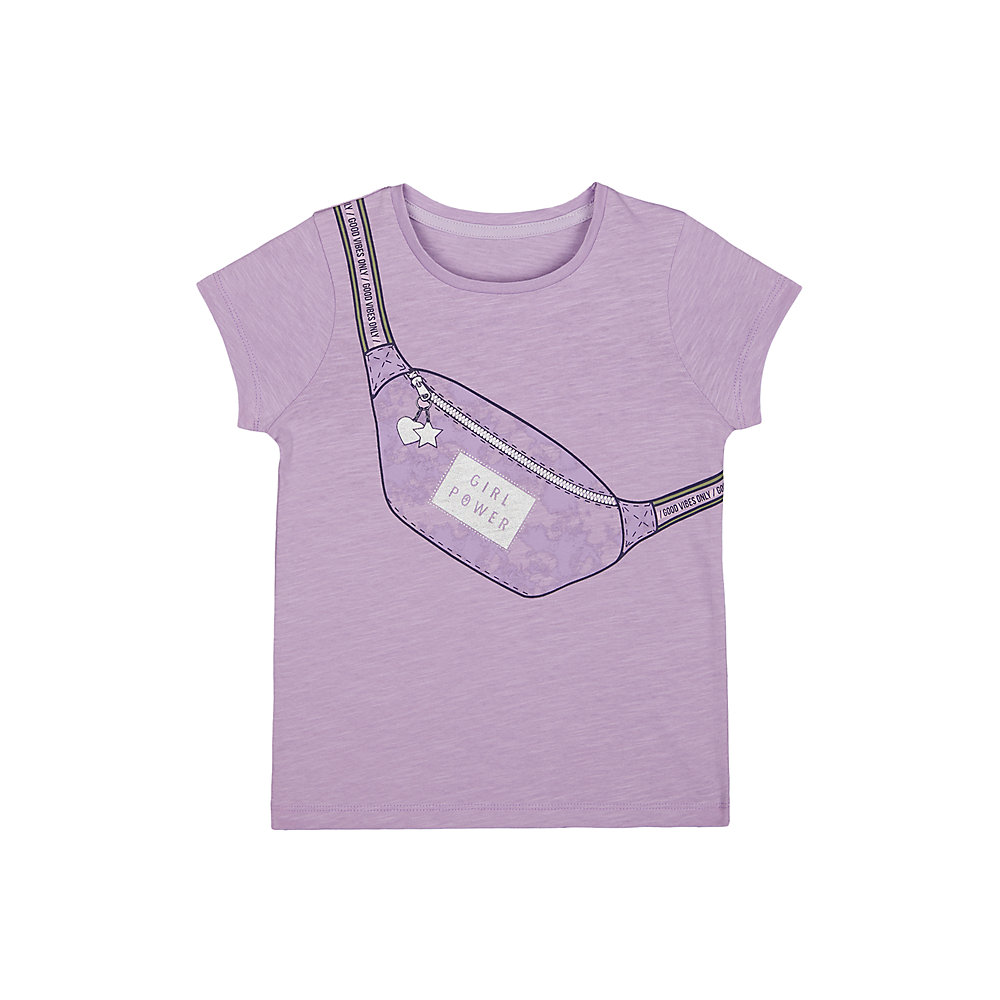 เสื้อยืดเด็กผู้หญิง Mothercare girl power bag t-shirt WC558