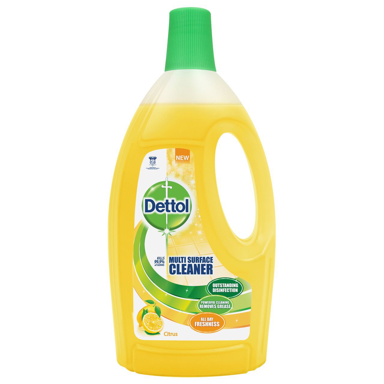 [ส่งฟรี]Dettol Multi Surface Cleaner Citrus 1.5L เดทตอล น้ำยาทำความสะอาดพื้นผิว กลิ่นมะนาว สีเหลือง 1.5ลิตร Free Shipping