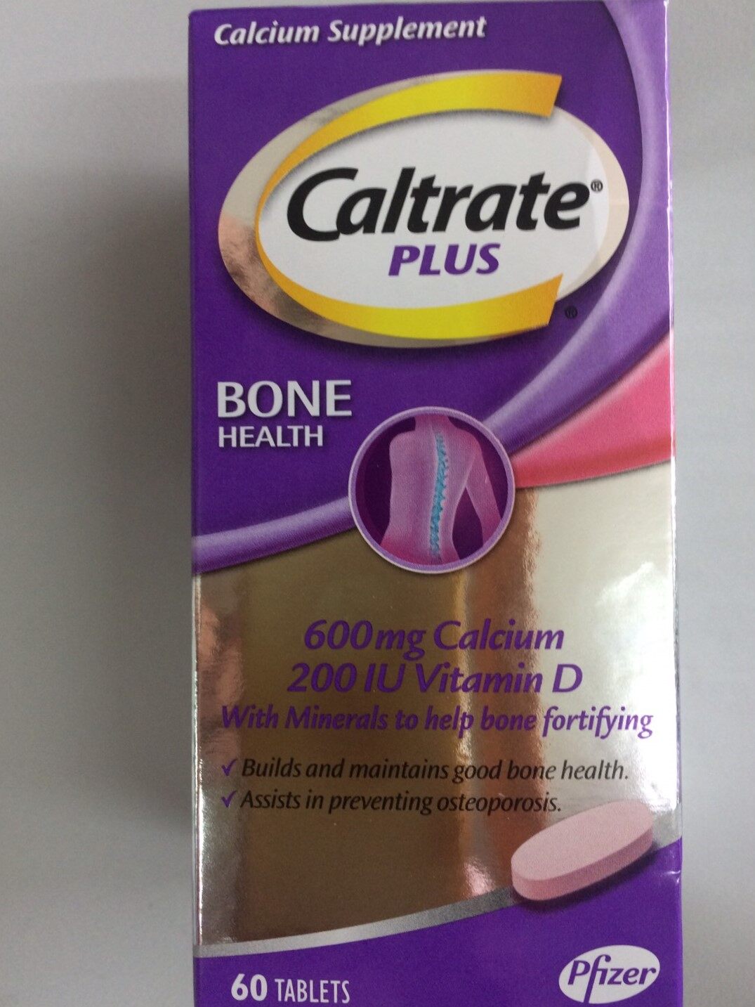 CALTRATE PLUS แคลเทรต พลัส 60 เม็ด อาาหารเสริมกระดูก และฟัน
