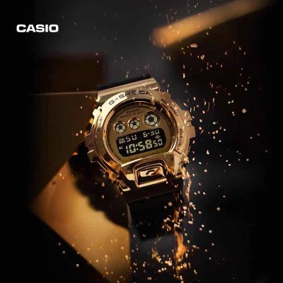 1.(คลังสินค้าพร้อม) Original Casio Dw_6900Bb-1 ผู้ชายกีฬานาฬิกาดิจิทัล 200M กันน้ำกันกระแทกและกันน้ำโลกไฟ Led นาฬิกาข้อมือนาฬิกาข้อมือเล่นกีฬาG Shock Dw6900