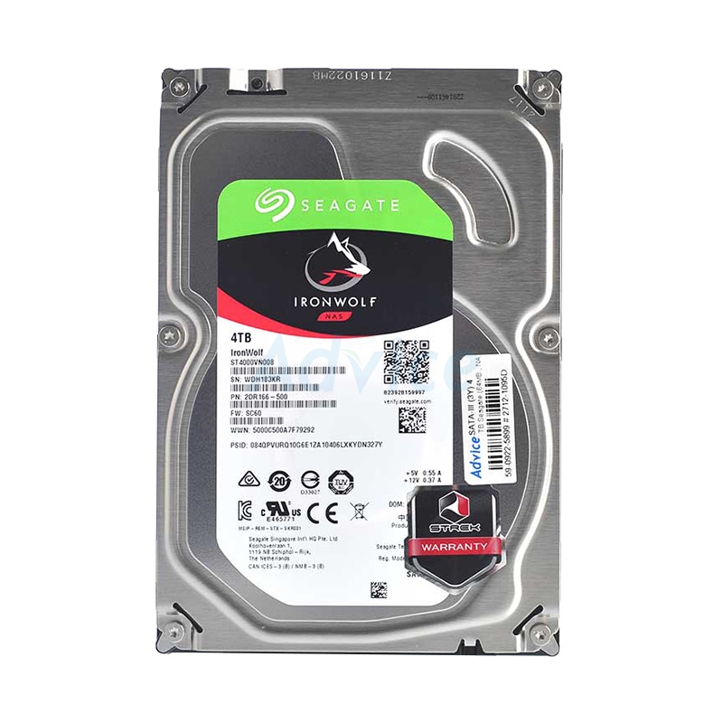 SATA-III (3Y) 4.TB Seagate IronWolf (64MB., 5900RPM) Advice Online Advice Online