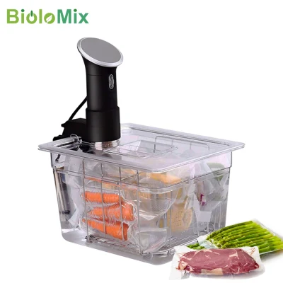 Stainless Steel Sous Vide Rack and 11L Sous Vide Cooker Containers Sets Detachable Dividers Separator for Immersion Circulators