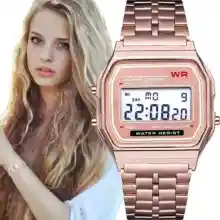ภาพขนาดย่อของภาพหน้าปกสินค้านาฬิกาดิจิตอล นาฬิกาแฟชั่น นาฬิกาข้อมือ ผู้หญิง สายสแตนเลส (พร้อมส่ง) AW059 จากร้าน Watchstore 230905 บน Lazada