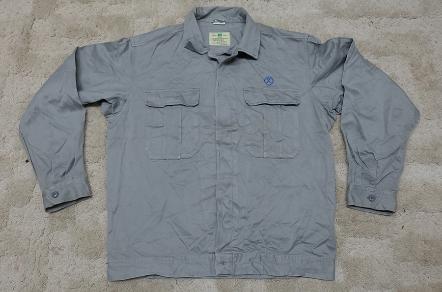เสื้อช็อป เสื้อช่าง เสื้อช็อปช่าง​ เสื้อทำงาน เสื้อยูนิฟอร์ม​ uniform​ work​ ​shirt ของญี่ปุ่น ไซส์ 3L