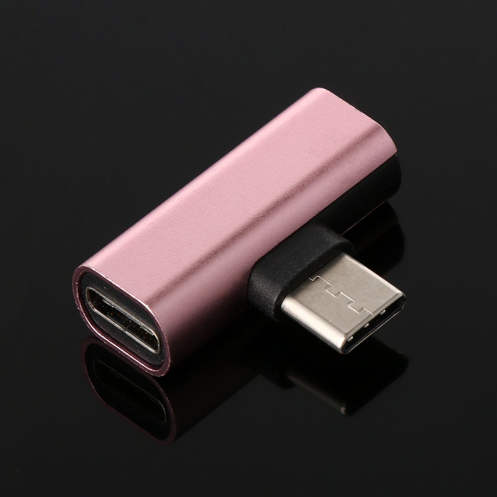 CLMXCA Universal USB C Metal Mini Headphone Jack Audio Convertor AUX Splitter Type-C To Type-C Adapter