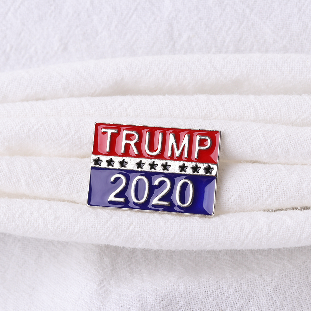 GVGSX9N ผู้หญิงผู้ชายตั้งการเมืองเครื่องประดับ America President Badge การเมืองเข็มกลัด Republican แคมเปญ Trump 2020 Pin