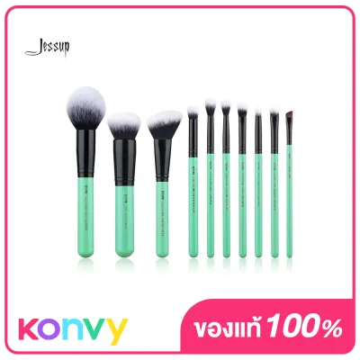 Jessup Professional Makeup Brushes Set 10pcs #T278 Neo Mint
