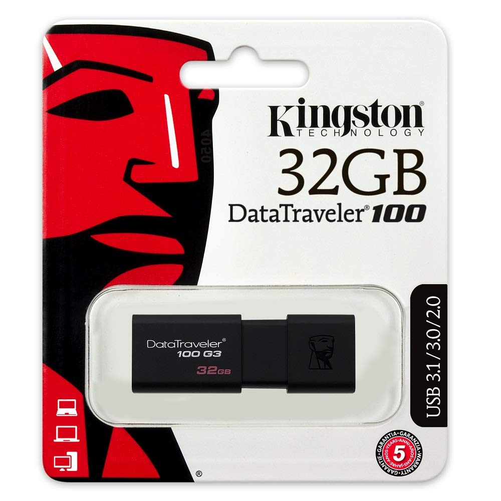 (พร้อมส่ง) Kingston แฟลชไดร์ฟ Flash Drive USB 3.0 32GB รุ่น DT100G3/32 by MP2002