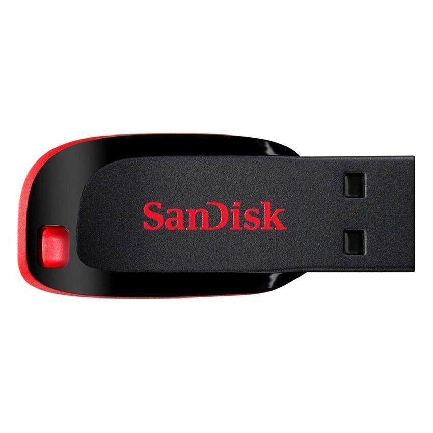 รีวิว SanDisk 16GB 32GB 64GB Flash Drive Cruzer Blade CZ50 (Black/Red