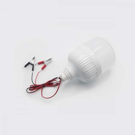 หลอดไฟทรงกระบอก LED DC12V 18W แบบขาหนีบ(ปากคีบ)
