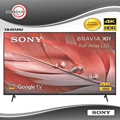 sony BRAVIA ทีวี( 65''นิ้ว) 4K/HDR 120fps Full Array LED Google TV รุ่น XR-65X90J -90J สินค้าปี2021 ประกันศูนย์3ปี