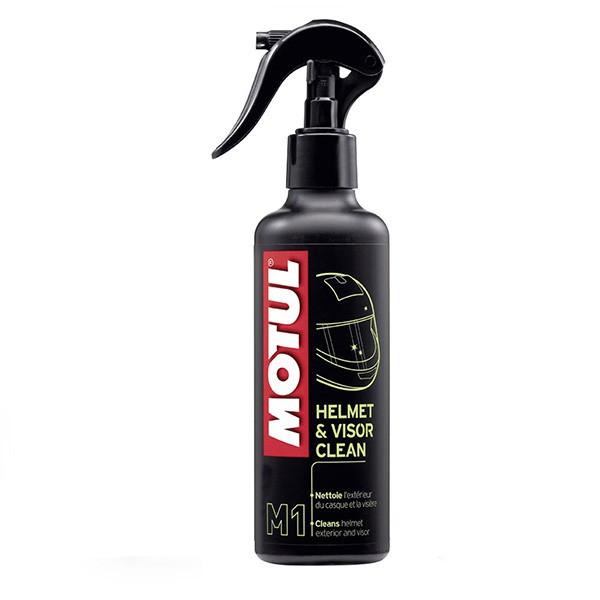 น้ำยาทำความสะอาดหมวกกันน็อคและชิลด์ (Helmet & visor cleaner M1)  ยี่ห้อ Motul หมวกกันน็อค หมวกกันน็อคเด็ก หมวกกันน็อคผู้ใหญ่ หมวกกันน็อค 3 กระดุม หมวกกันน็อคเต็มใบ  หมวกกันน็อคครึ่งใบ ของแท้