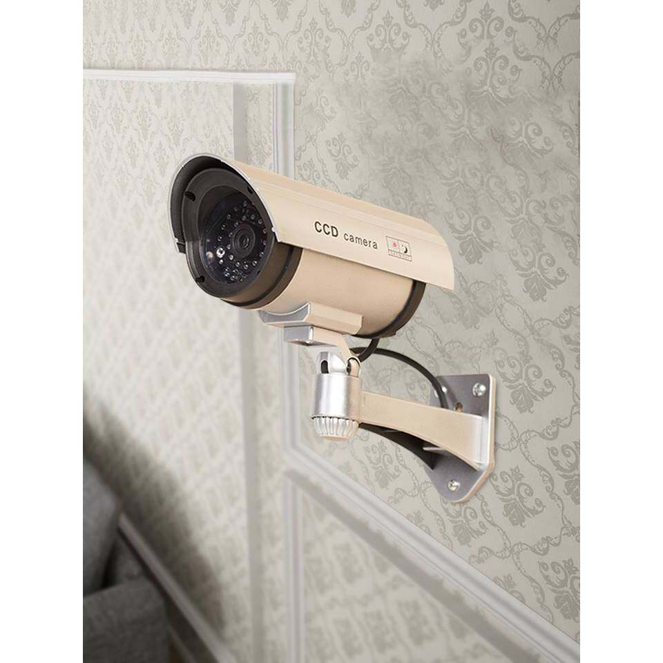 กล้องดัมมี่ กล้องวงจรปิด หลอกสายตา กล้องดัมมี่หลอกโจร Fake CCTV Camera ขนาด 17 x 9 x 22 ซม.