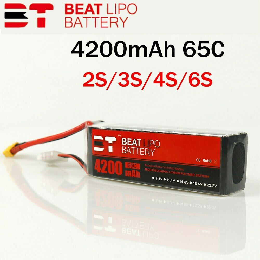 BEAT 4200mAh 11.1V 65C 3S XT60Plug LiPo Battery for RC รถ Car รถบรรทุก Truck เฮลิคอปเตอร์ Helicopter Boat เรือ