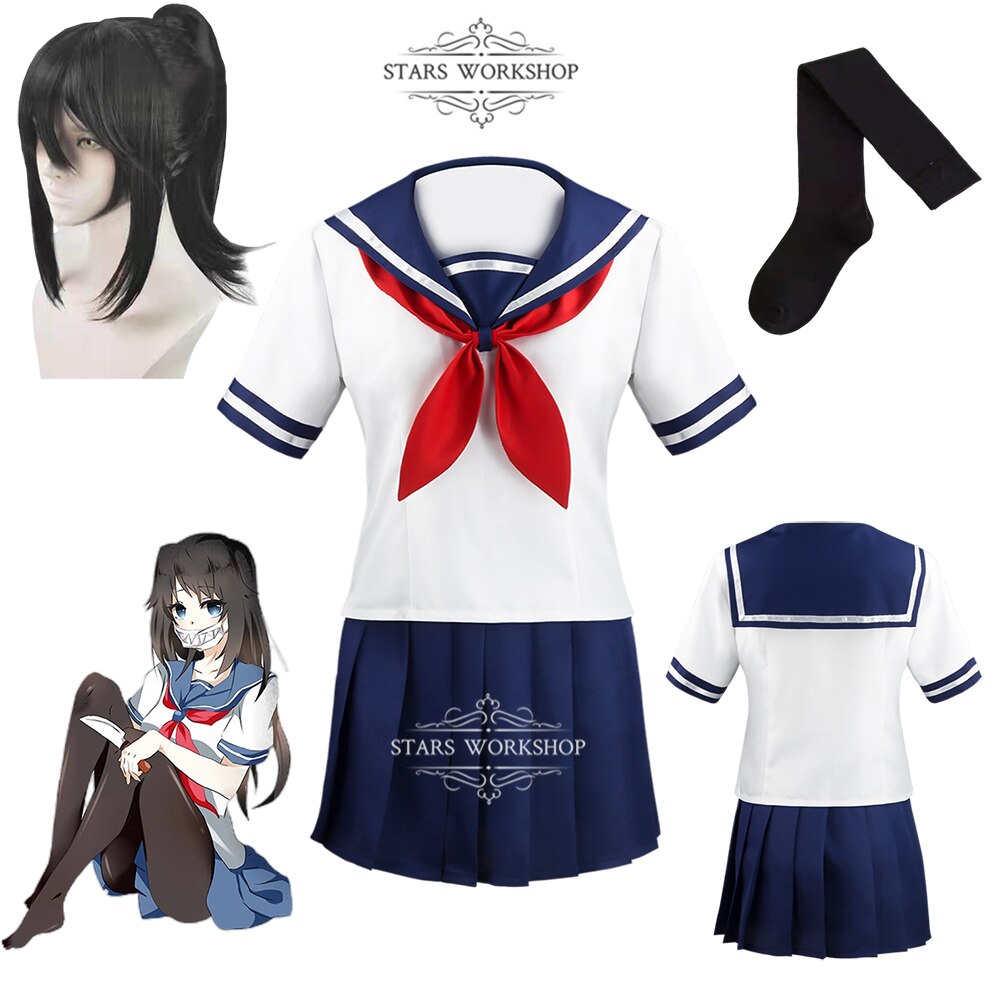 Hot Game Yandere Simulator Cosplay Costume Yandere Chan Ayano Aishi