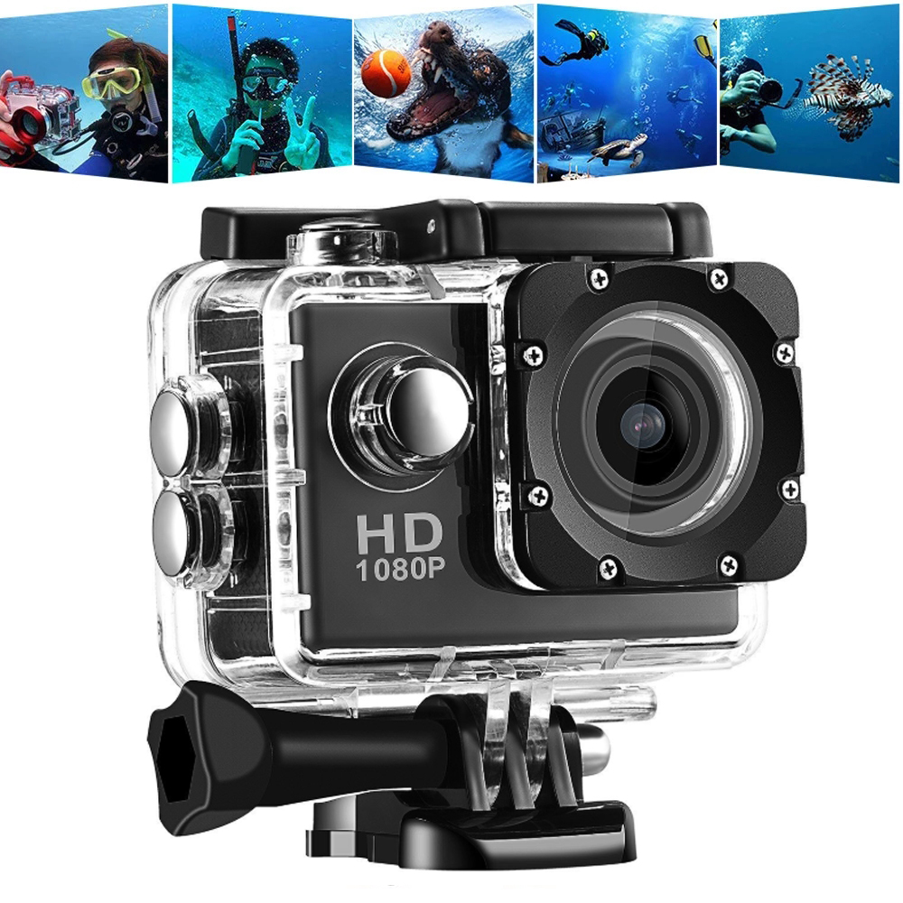 ล้องแอคชั่นสปอร์ตแบบกันน้ำแบบพกพา Sport portable waterproof action camera กล้อง กล้องติดหมวกกันน็อค กล้องหน้ารถ กล้องโกโปร กล้องติดหมวก กล้องรถแข่ง กล้องแอ็คชั่น กล้องบันทึกภาพ กล้องถ่ายภาพ กล้องติดหมวกกันน็อค กล้องติดหน้ารถ กล้องขนาดเล็ก Full HD