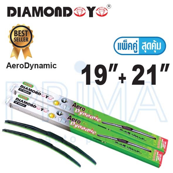 DIAMOND EYE® - ใบปัดน้ำฝน AERO DYNAMIC U002 SIZE 19+21