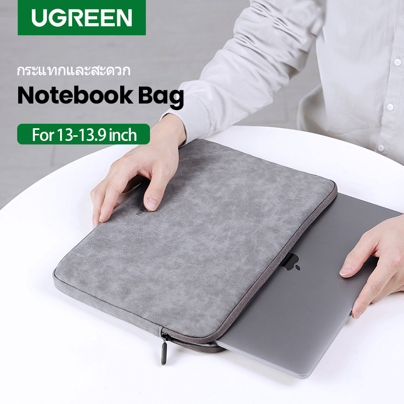 UGREEN กระเป๋าเก็บNotebook กระแทกและสะดวก for 13-15.9 inch Notebook Universal Waterproof Protective Cover Storage Bag for   Macbook, Thinkpad , Asus, Lenovo Notebook