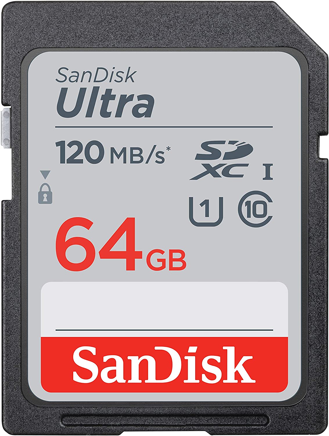 SanDisk Ultra SD Card 64GB Class 10 Speed 120MB/s (SDSDUN4_064G_GN6IN)