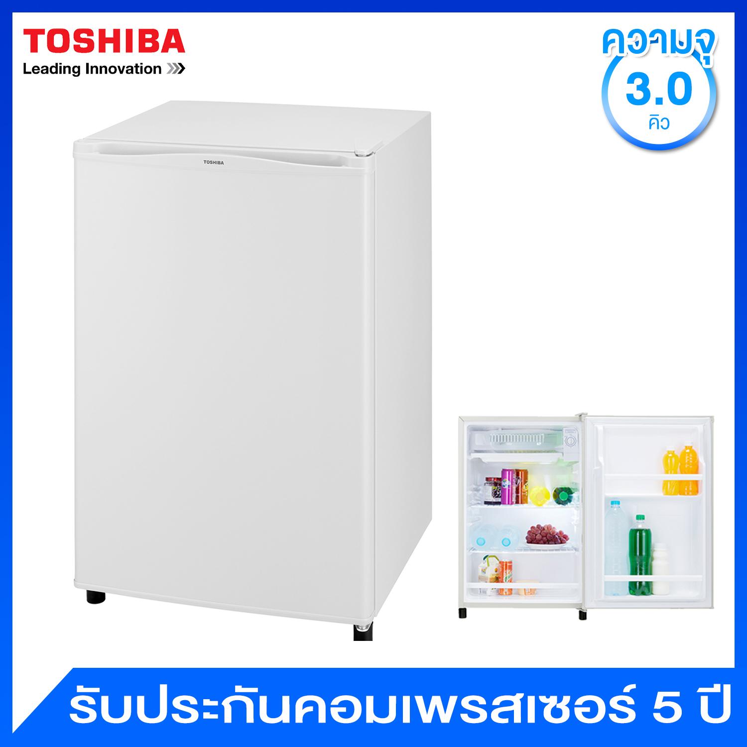 Toshiba ตู้เย็นมินิบาร์ 1 ประตู ความจุ 3 คิว รุ่น GR-A906Z-W (สีขาว)