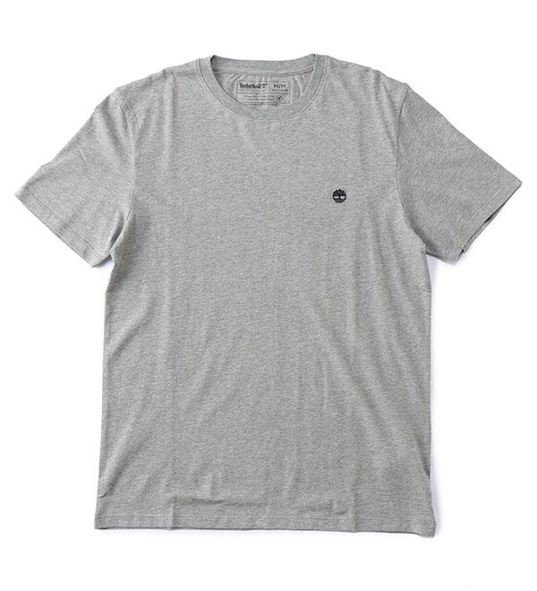 Timberland Men’s T-Shirt (TS20A2B6W-052) เสื้อยืด ผู้ชาย สี 052 - เทา ขนาด Int S สี 052 - เทาขนาด Int S