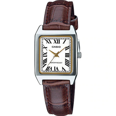 Casio นาฬิกาข้อมือผู้หญิง สายหนัง หน้าเหลี่ยม รุ่น LTP-V007L ของแท้ประกันศูนย์ Casio นาฬิกาข้อมือผู้หญิง สายหนัง หน้าเหลี่ยม รุ่น LTP-V007L ของแท้ประกันศูนย์